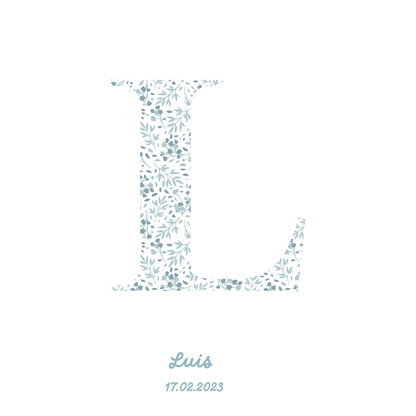 Blue Initial Box