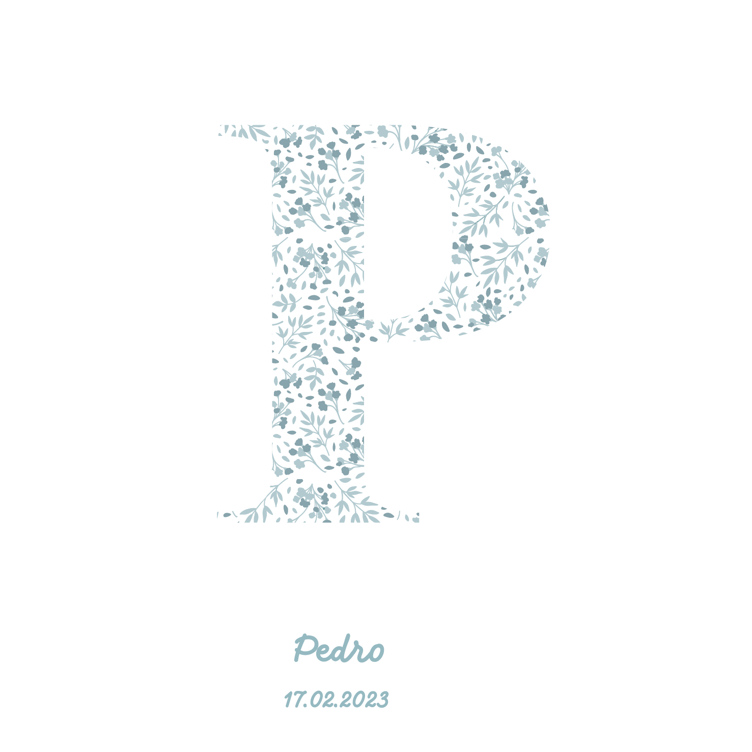Blue Initial Box