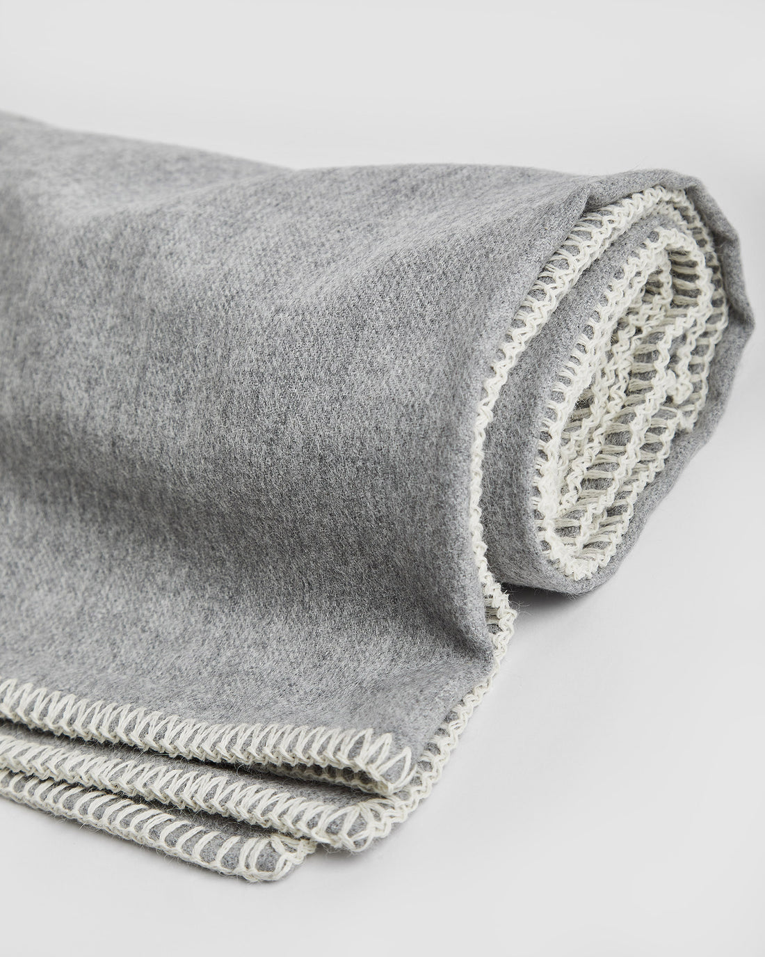 Baby Alpaca Blanket Gray Melange