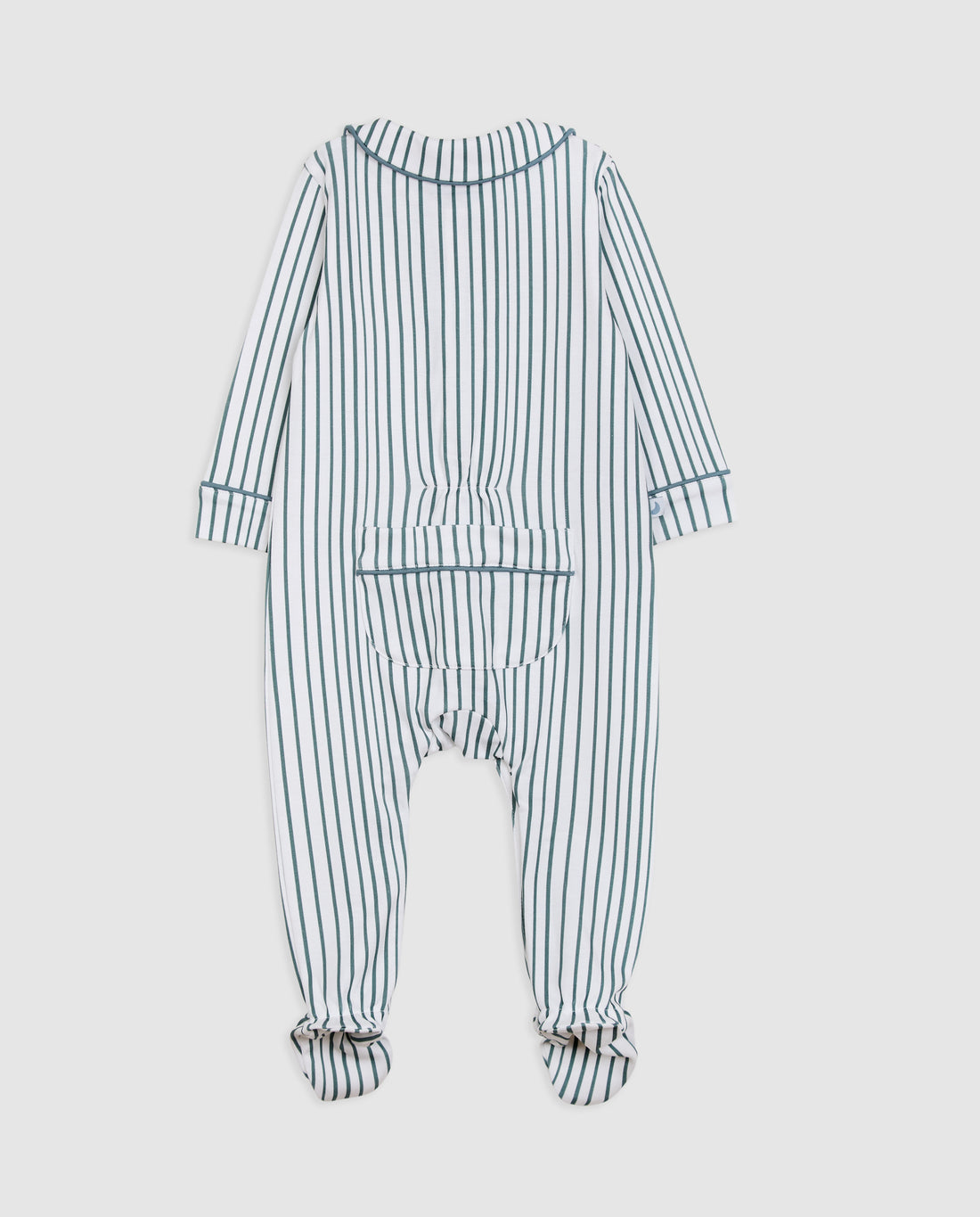 Deep Blue Striped Baby Shirt Pajamas