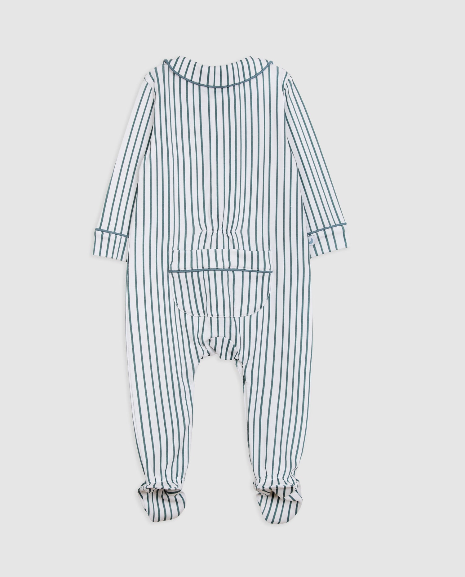 Deep Blue Striped Baby Shirt Pajamas