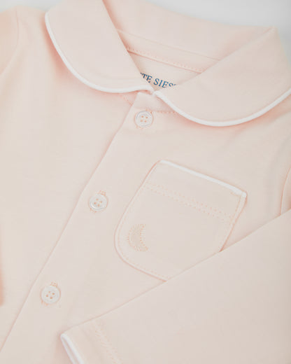 Grenouillère rose pour bébé (sans pieds)