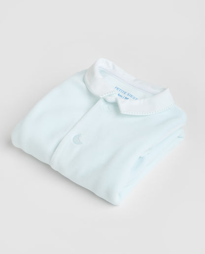 Pyjama bébé en velours bleu