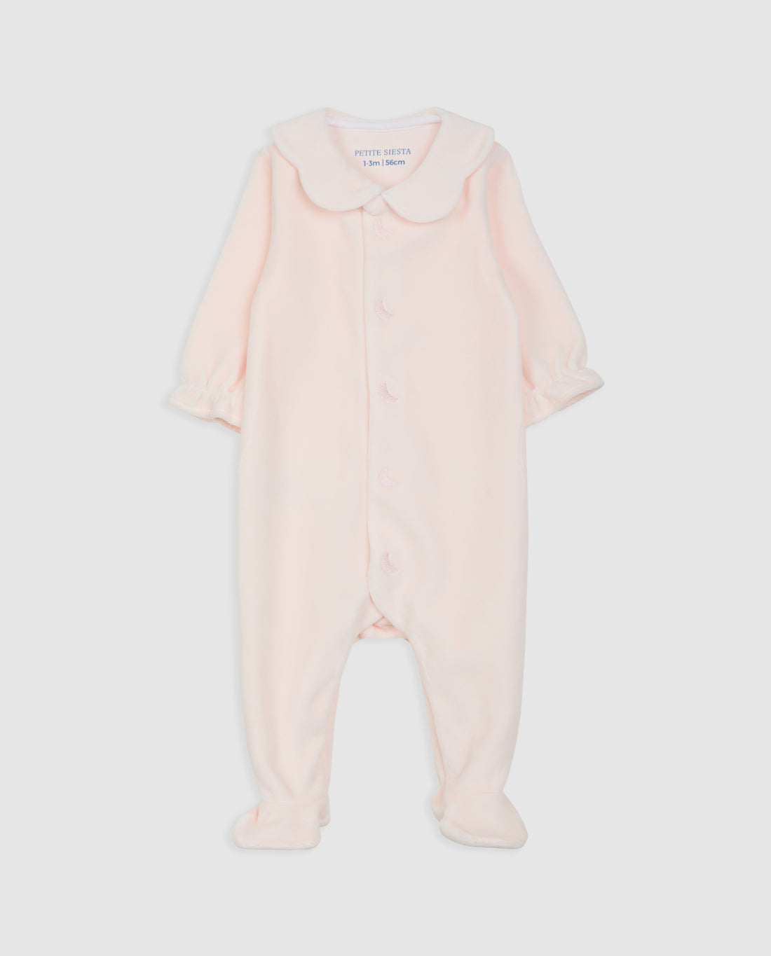 Pink Velour Baby Pajamas