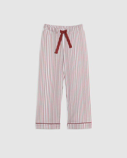Pijama Kids Rayas Burgundy