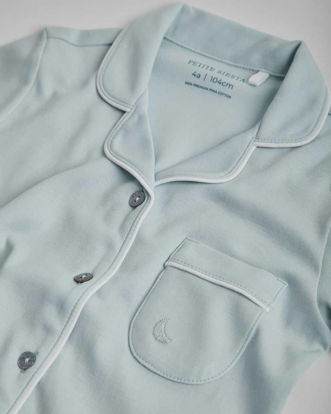 Kids Blue Shirt Pajamas