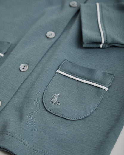 Chemise de pyjama pour enfant bleu foncé