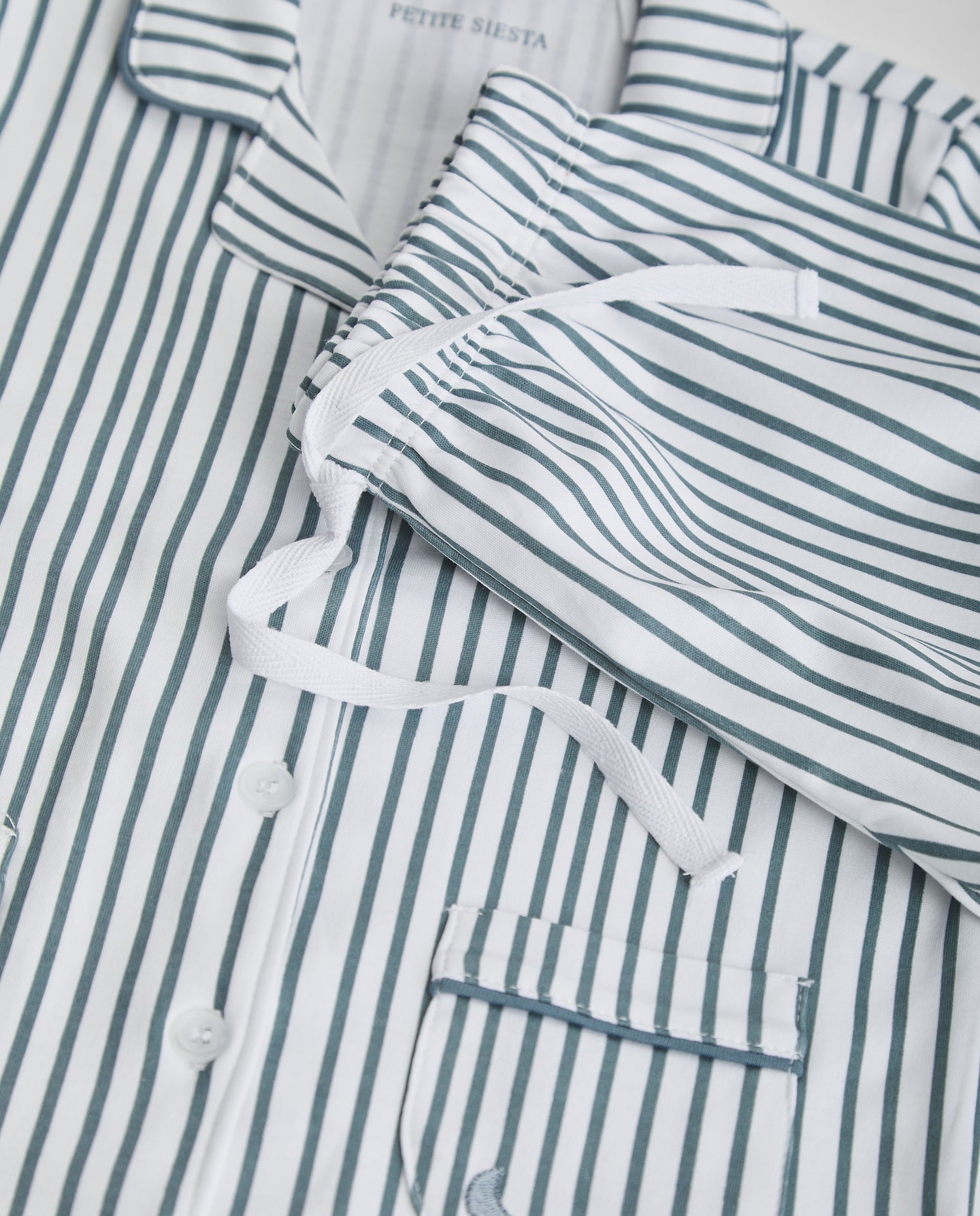 Pijama Kids Camisero Rayas Deep Blue Corto