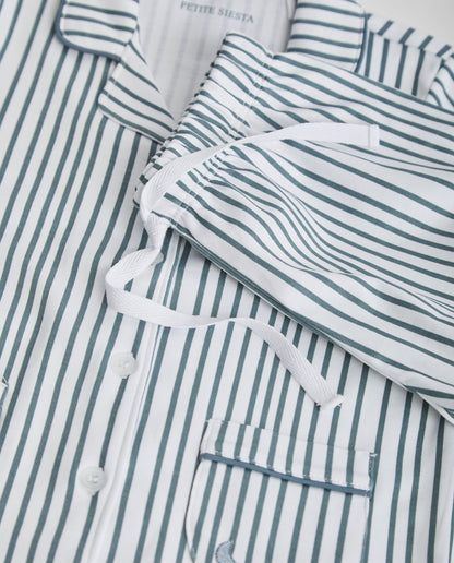 Pijama Kids Camisero Rayas Deep Blue Corto