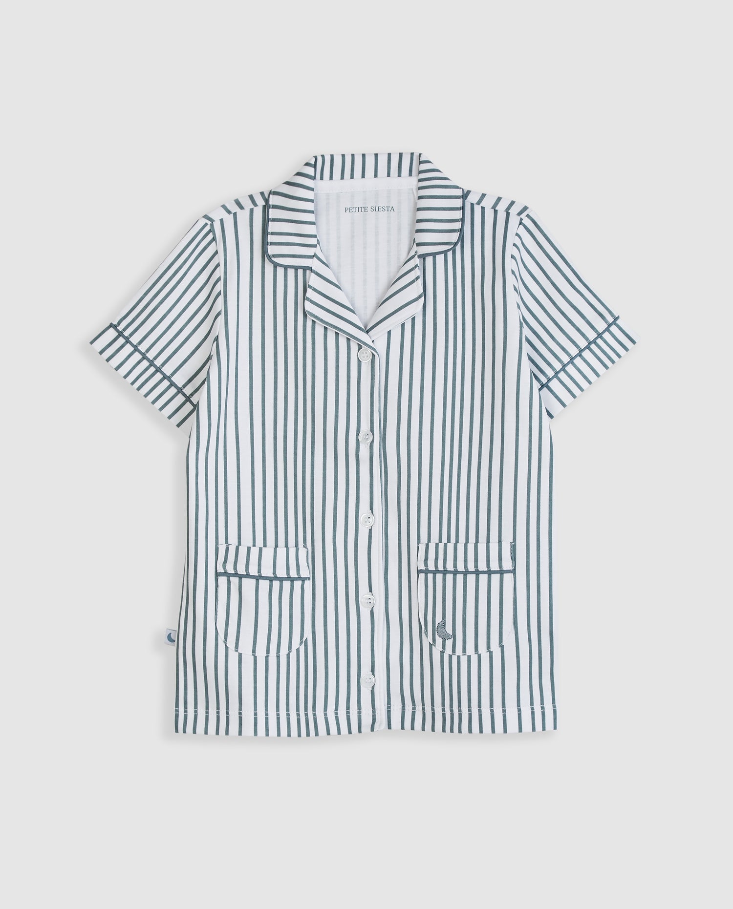 Pijama Kids Camisero Rayas Deep Blue Corto