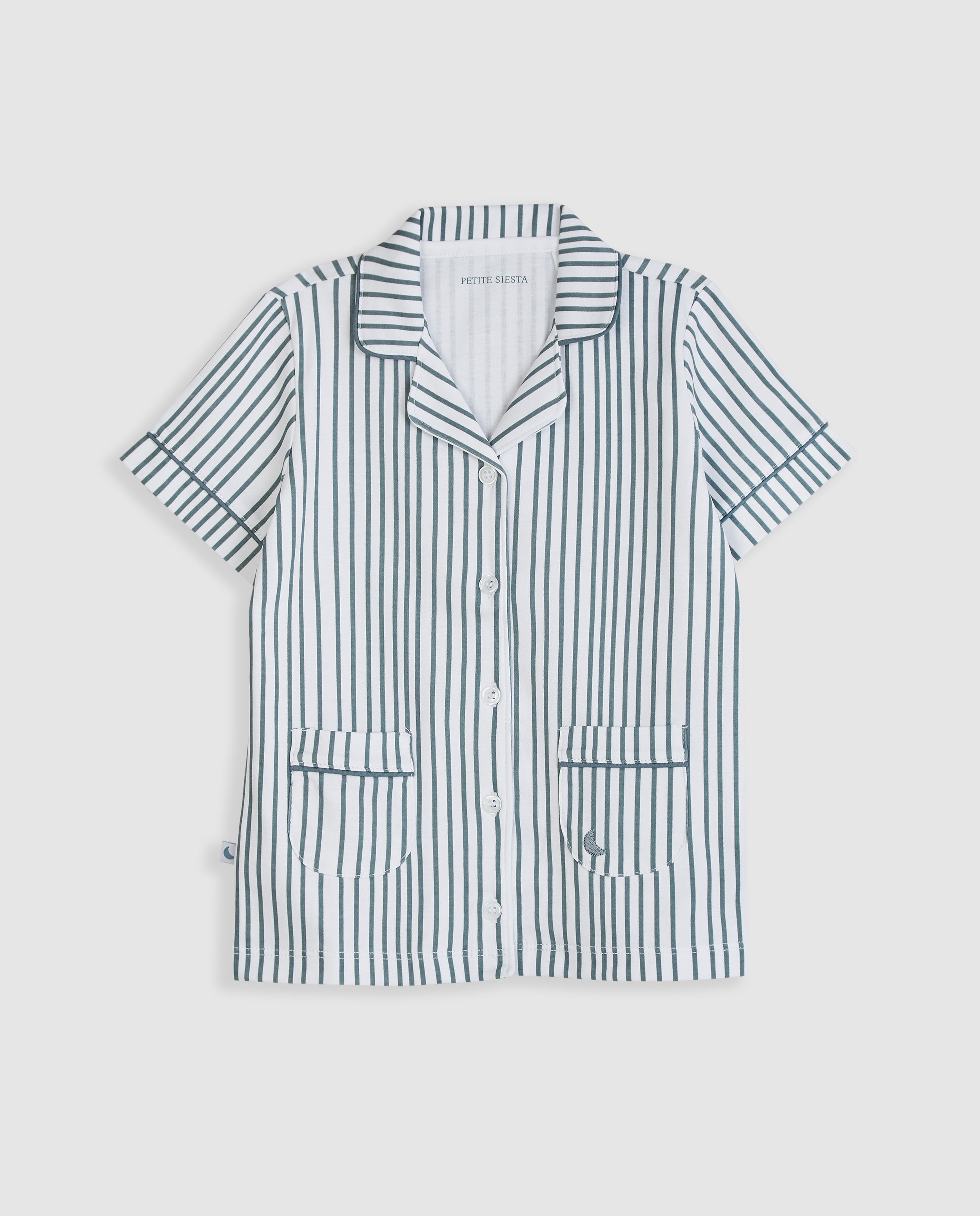 Pijama Kids Camisero Rayas Deep Blue Corto