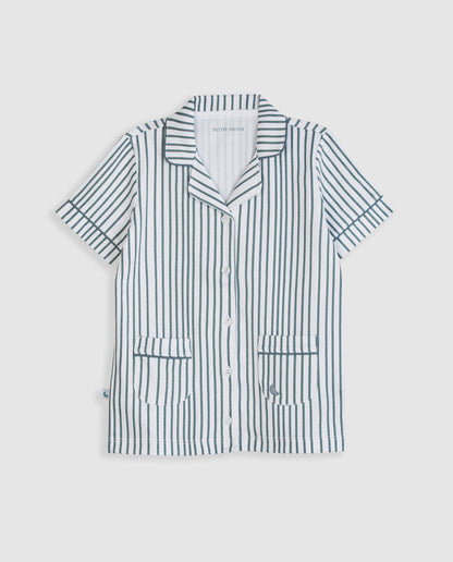 Pijama Kids Camisero Rayas Deep Blue Corto
