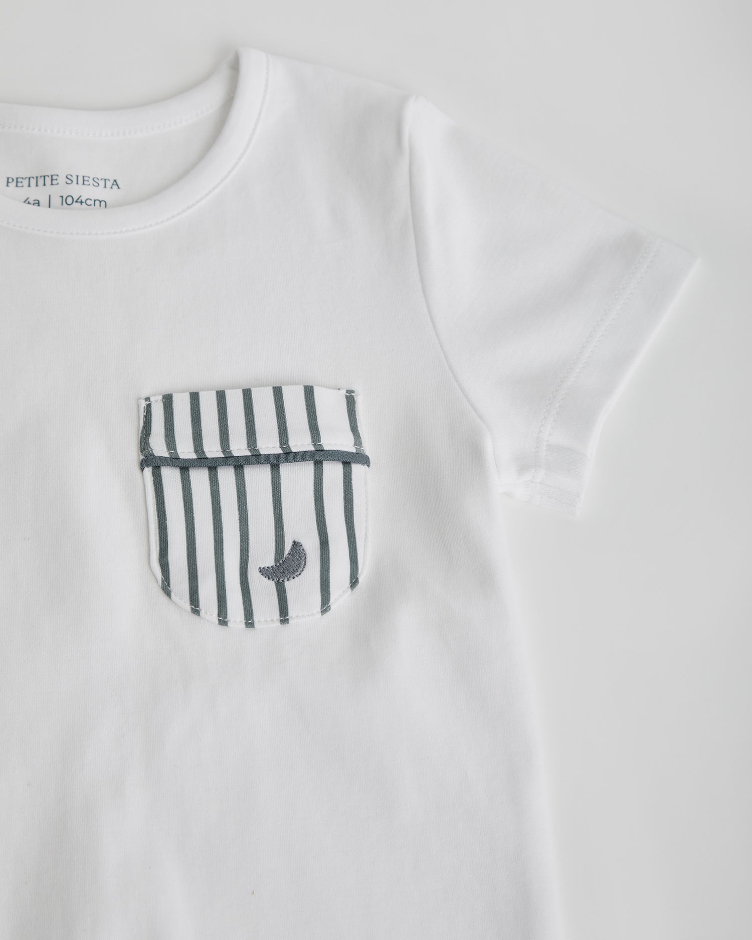 Kids Deep Blue Striped Short Pyjamas