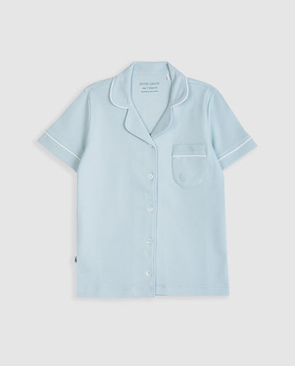 Kids Blue Short Shirt Pajamas