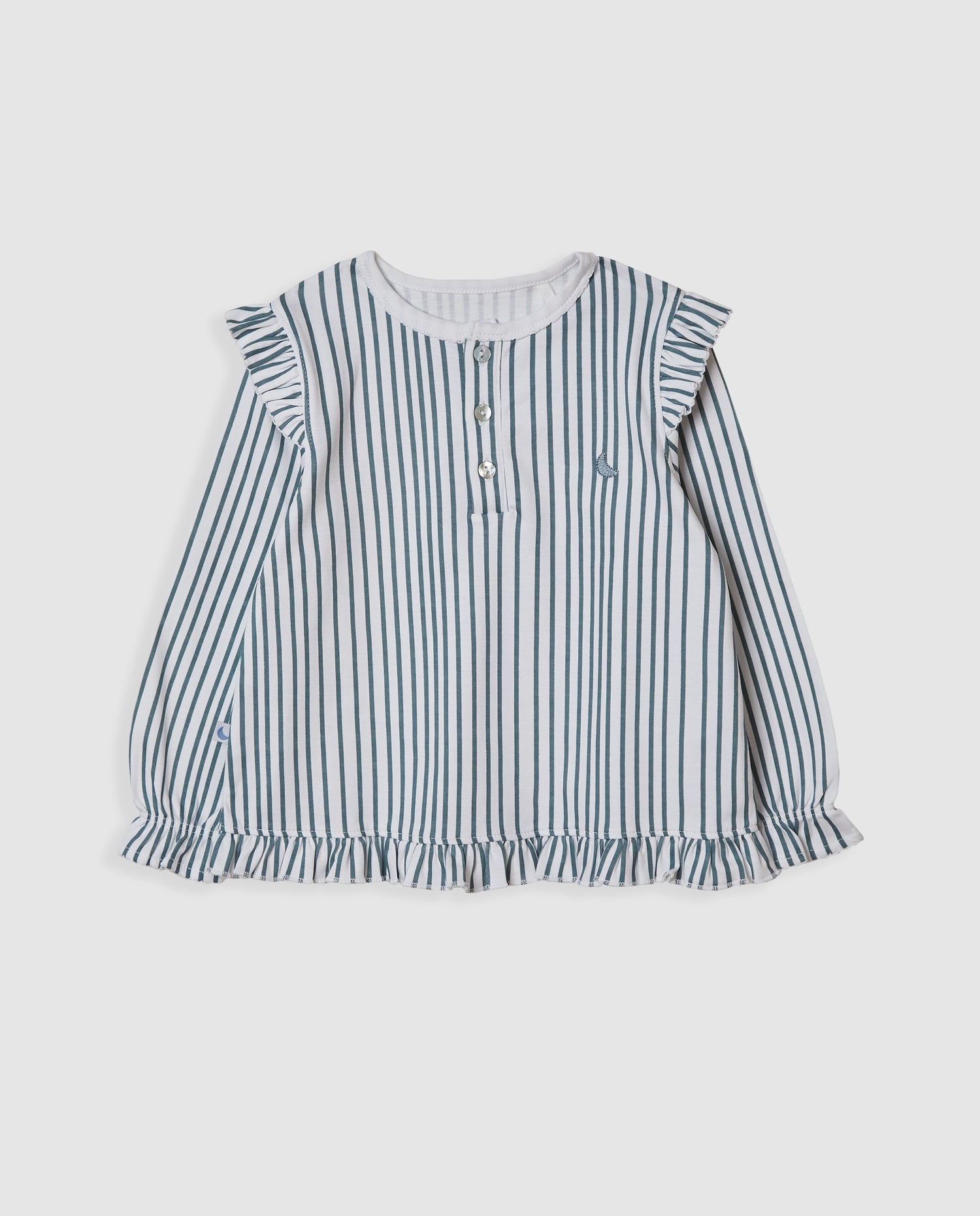 Pyjama à volants et rayures pour enfants