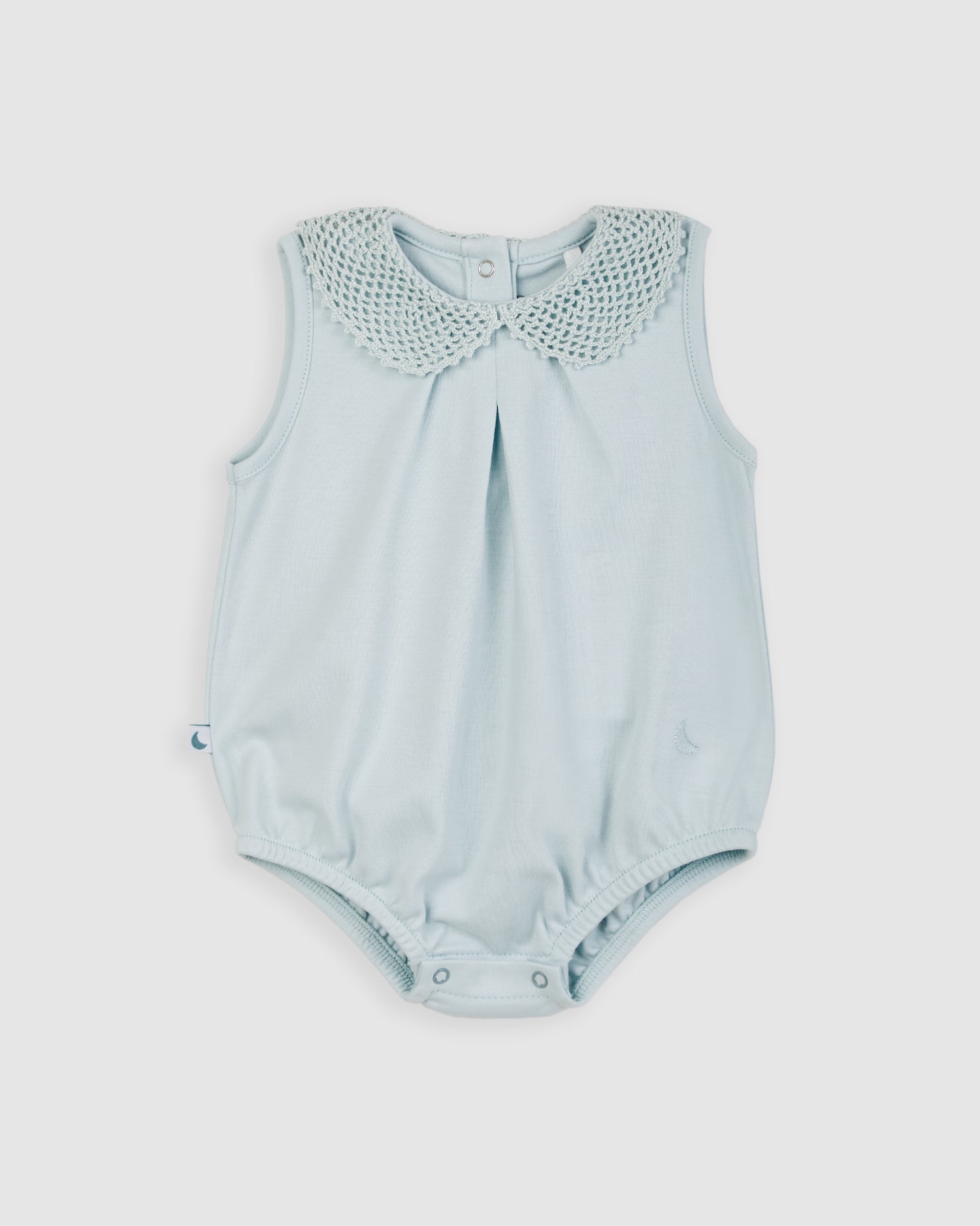 Blue Crochet Baby Frog