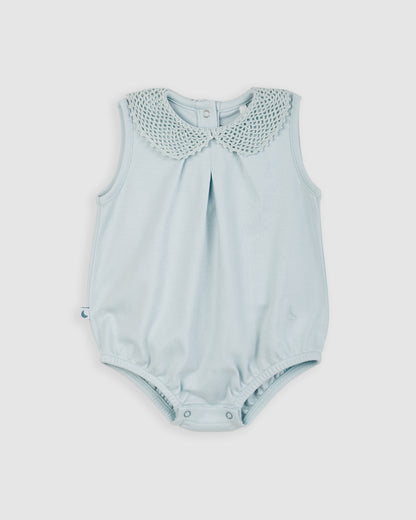Blue Crochet Baby Frog
