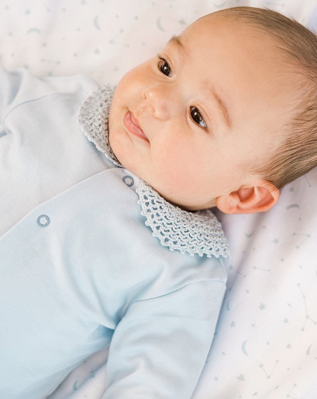 Pijama Bebé Crochet Azul