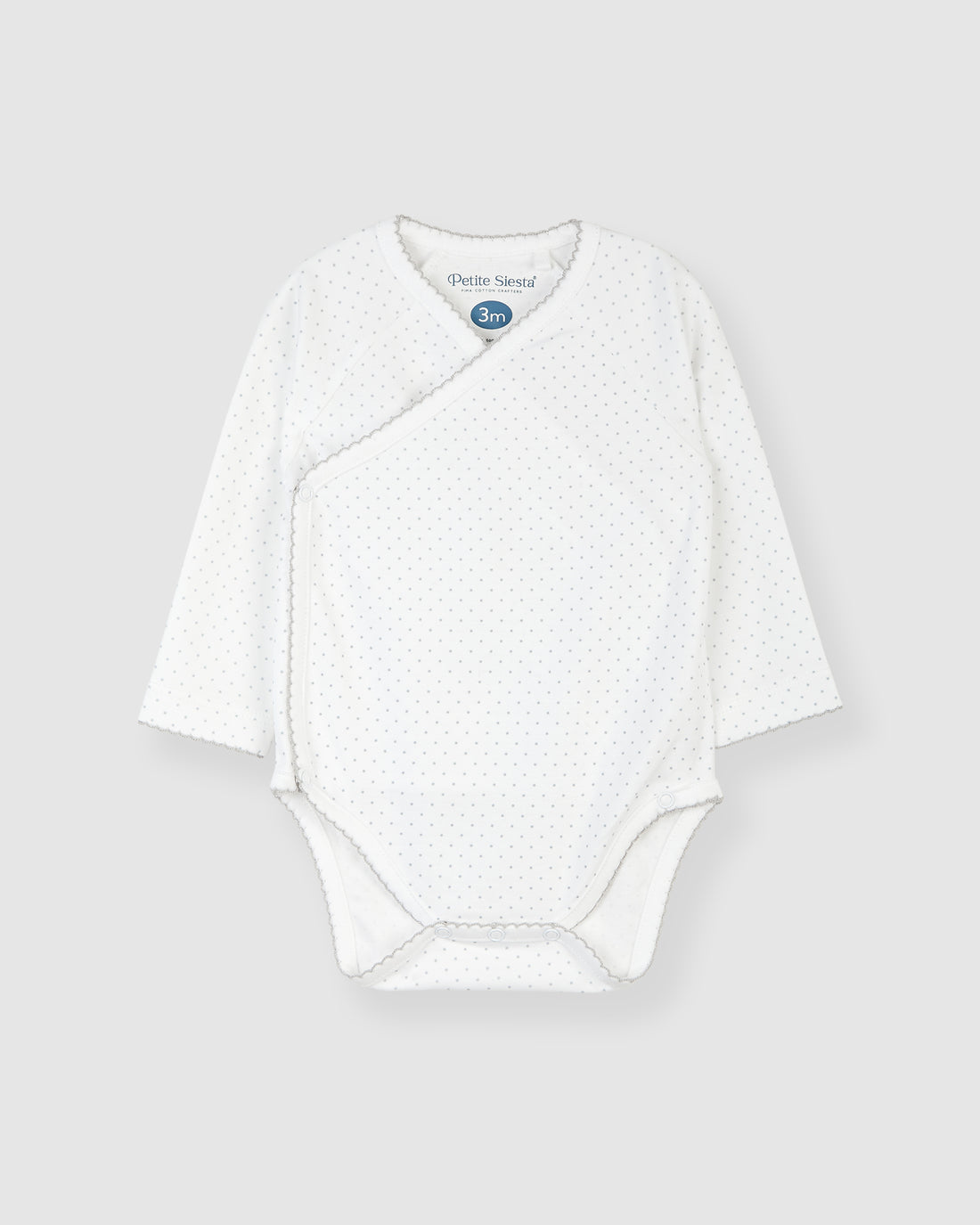 Body kimono à pois gris