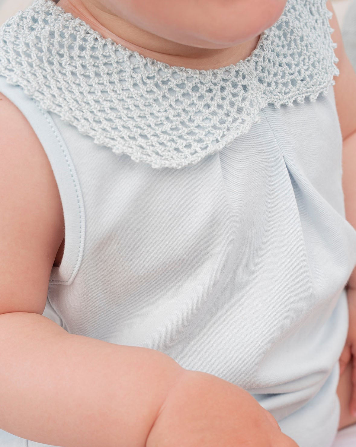 Blue Crochet Baby Frog