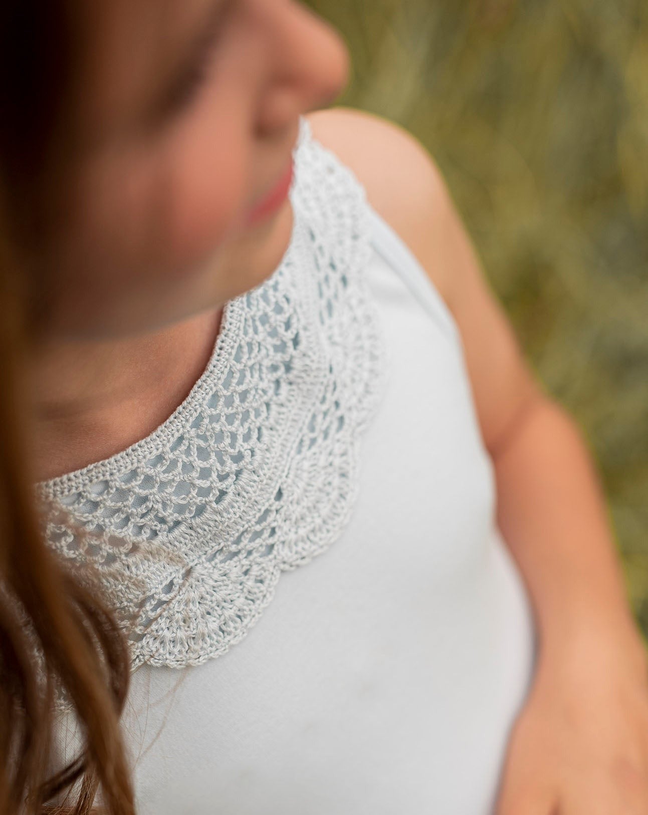 Blue Crochet Kids Nightgown