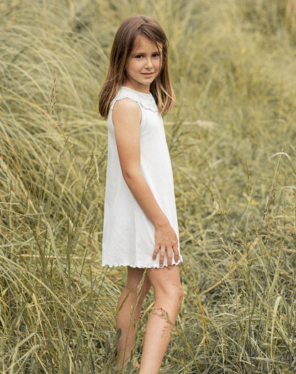 Blue Crochet Kids Nightgown