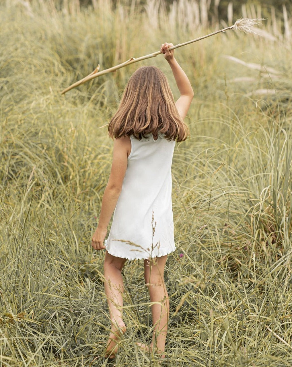 Blue Crochet Kids Nightgown