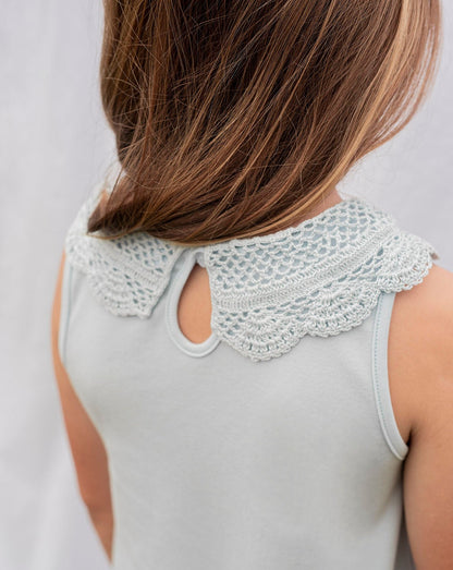 Blue Crochet Kids Nightgown