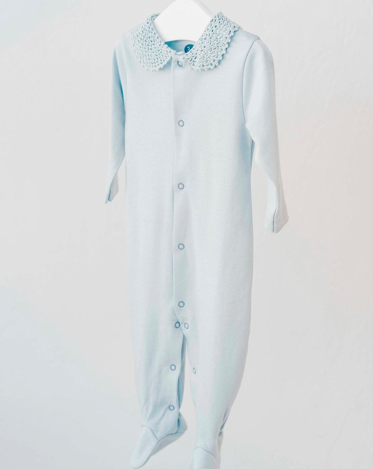 Blue Crochet Baby Pajamas