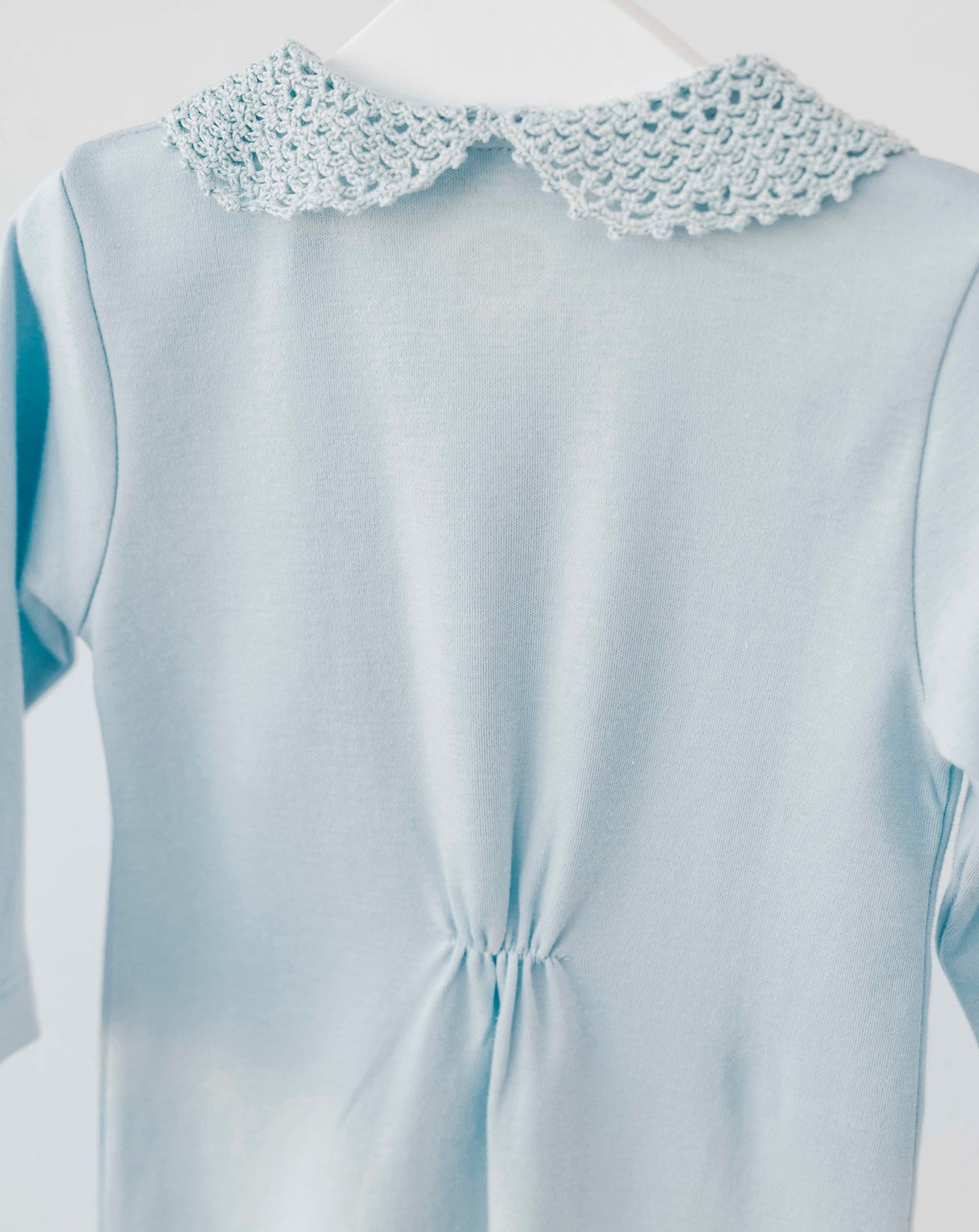 Blue Crochet Baby Pajamas