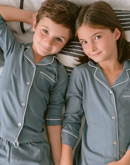 Kids Pajamas Shirt Deep Blue